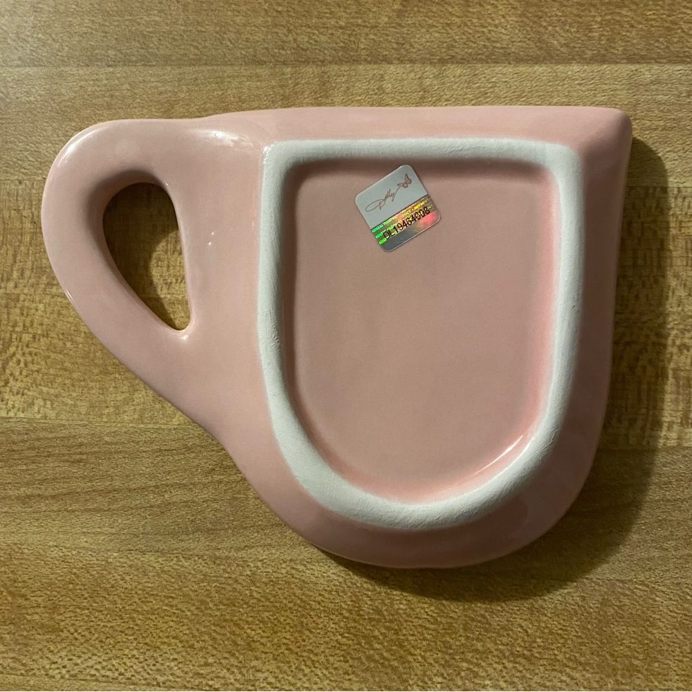 Dolly Parton “I beg your Parton” Pink Trinket Tray/Teabag Holder with Gold Text - Picture 2 of 5